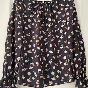 Rebecca Taylor, floral, long sleeve blouse. Size 2